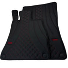 Black Leather Floor Mats For Mercedes Benz S-Class C217 Coupe (2014-2023) | ER56 Design - AutoWin
