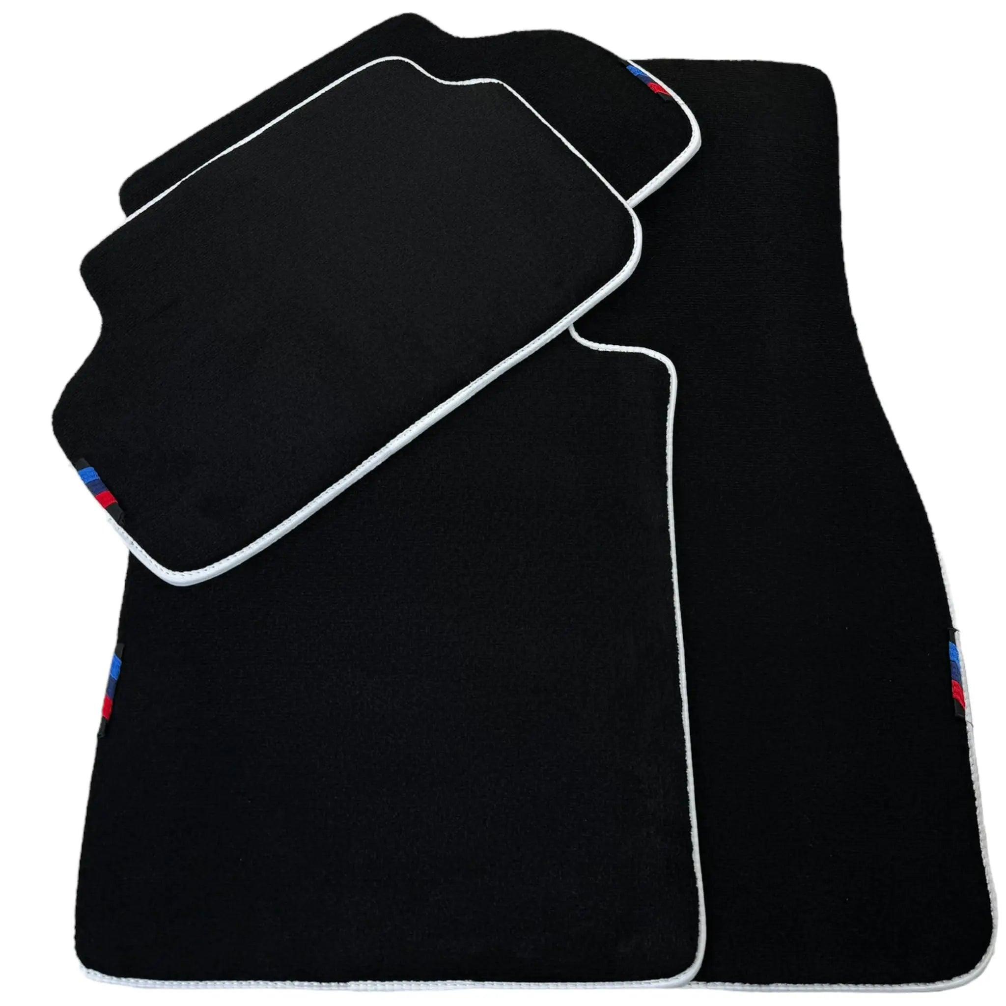 Black Mats For BMW 2 Series F44 Gran Coupe | White Trim - AutoWin