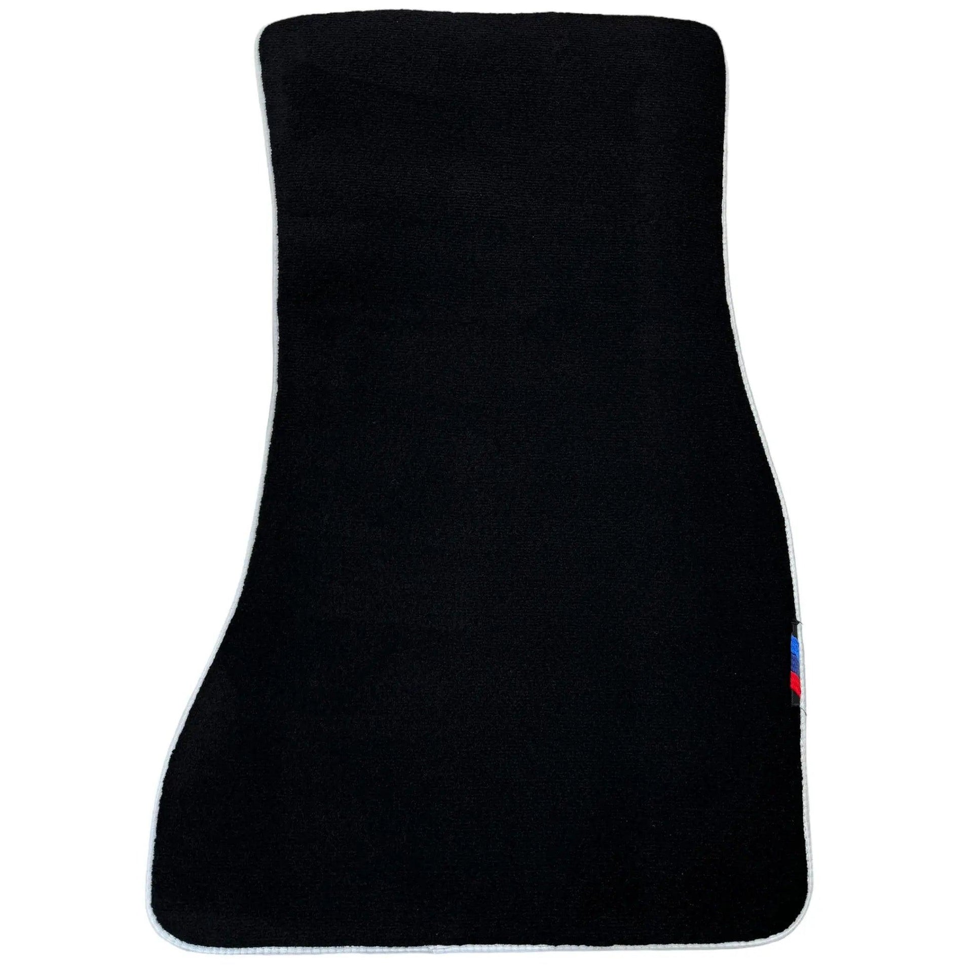 Black Mats For BMW 3 Series E30 2-doors Coupe | White Trim - AutoWin