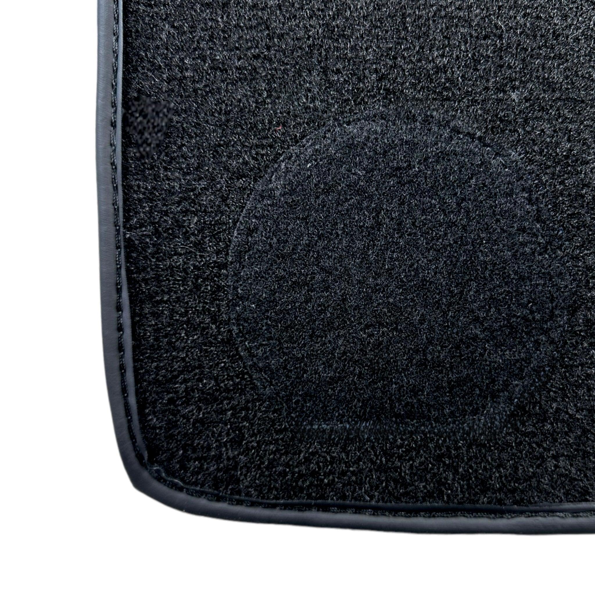 Black Sheepskin Floor Mats For BMW 5 Series E61 Wagon No Steps Edition - AutoWin