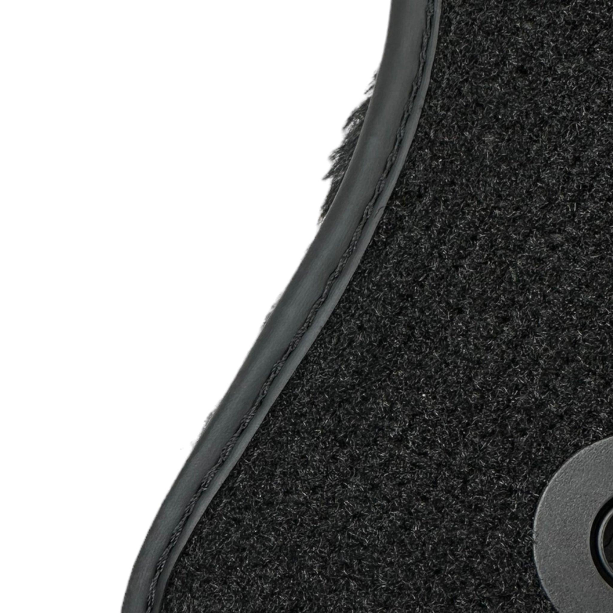 Black Sheepskin Floor Mats For Mercedes Benz C-Class S204 Estate (2007-2014) | ER56 Design - AutoWin