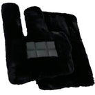 Black Sheepskin Floor Mats For Mercedes Benz E-Class W210 Sedan (1995-2002) | ER56 Design - AutoWin