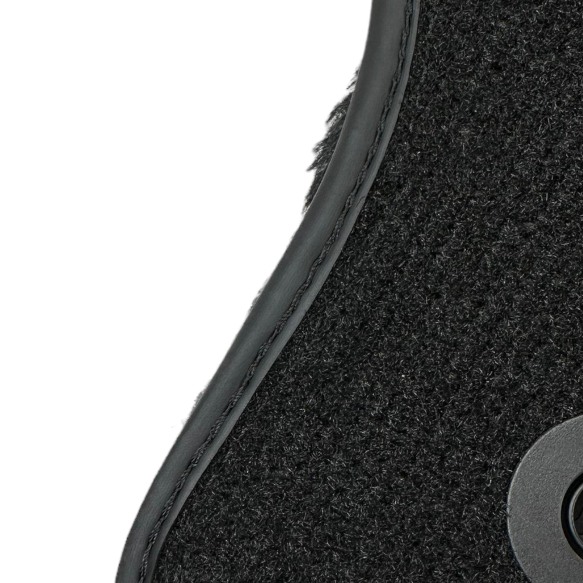 Black Sheepskin Floor Mats For Mercedes Benz V-Class 447 Front (2014-2019) | ER56 Design - AutoWin