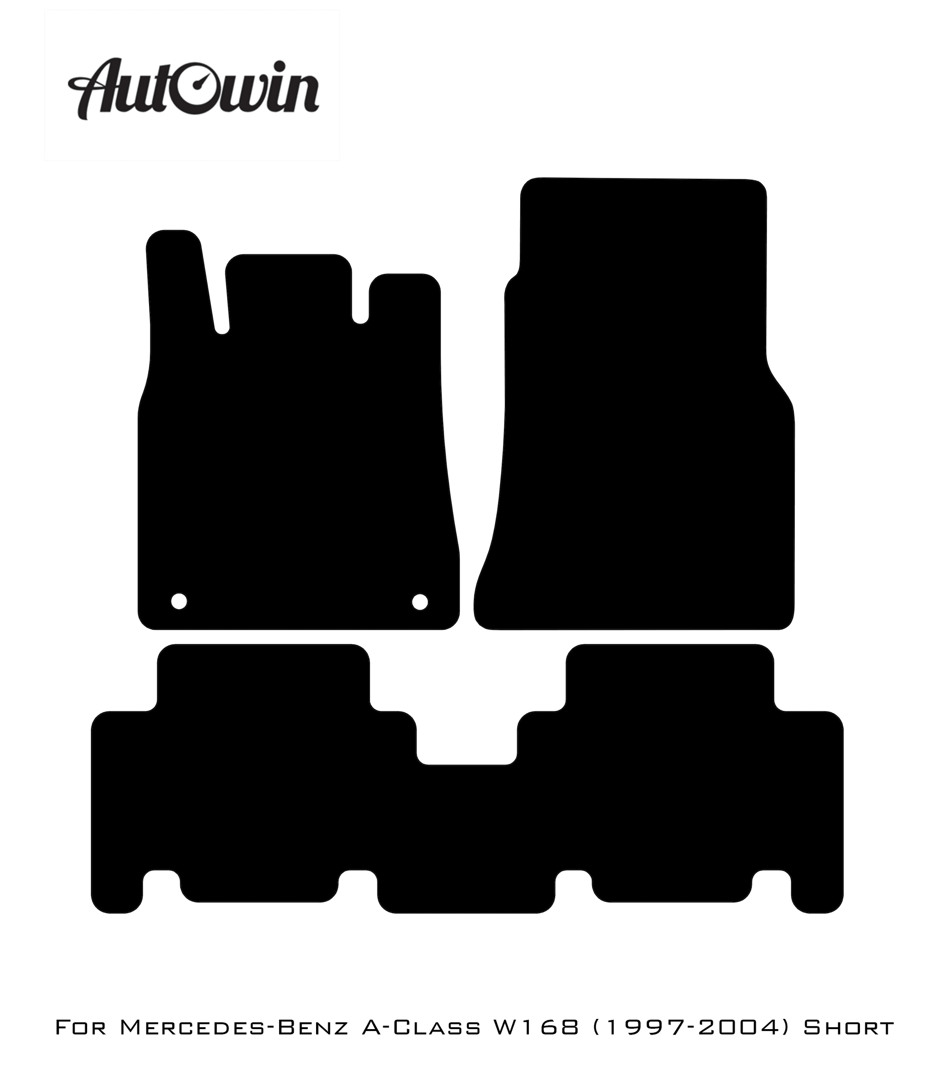 Blue Floor Mats For Mercedes Benz A-Class W168 (1997-2004) | Limited Edition - AutoWin