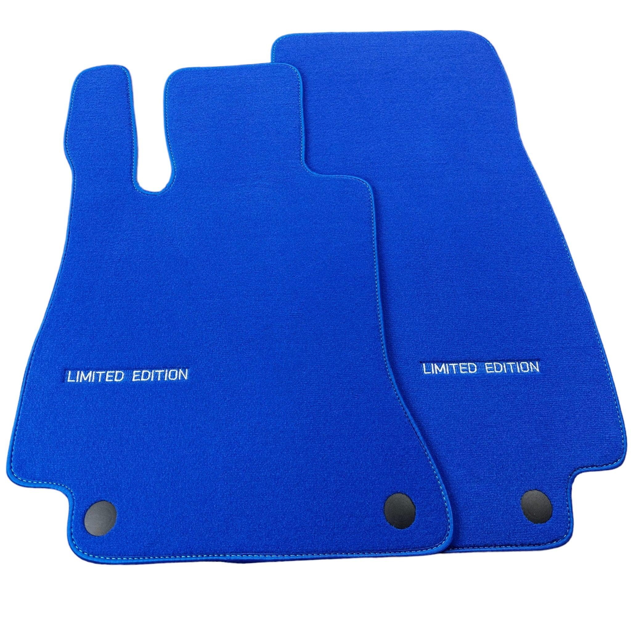 Blue Floor Mats For Mercedes Benz A-Class W176 (2012-2018) | Limited Edition - AutoWin
