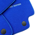 Blue Floor Mats For Mercedes Benz A-Class W176 (2012-2018) | Limited Edition - AutoWin