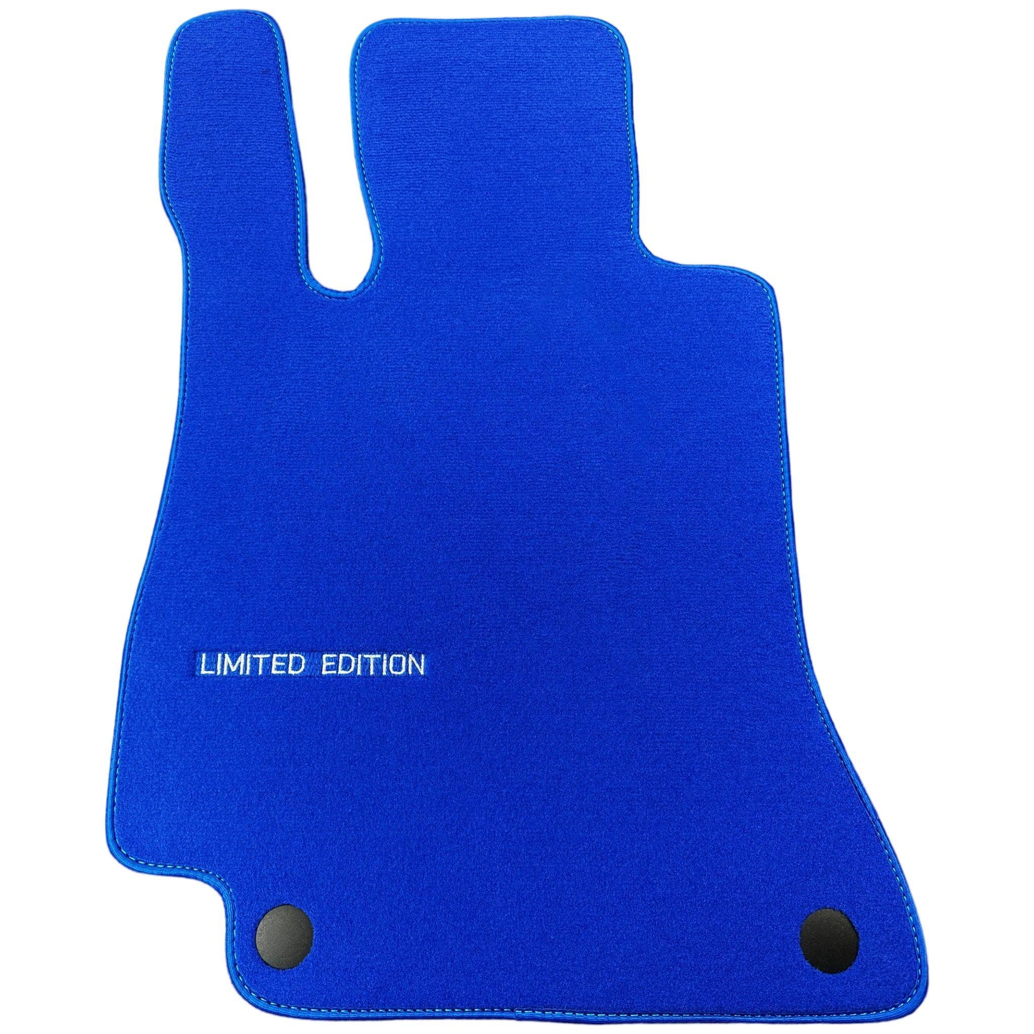 Blue Floor Mats For Mercedes Benz A-Class W176 (2012-2018) | Limited Edition - AutoWin
