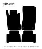 Blue Floor Mats For Mercedes Benz CLS-Class C219 (2004-2010) | Limited Edition - AutoWin