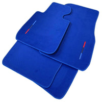 Blue Mats For BMW 3 Series E30 4-doors Sedan With M Package - AutoWin