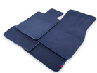 Dark Blue Floor Mats For BMW 5 Series F10 With M Package - AutoWin