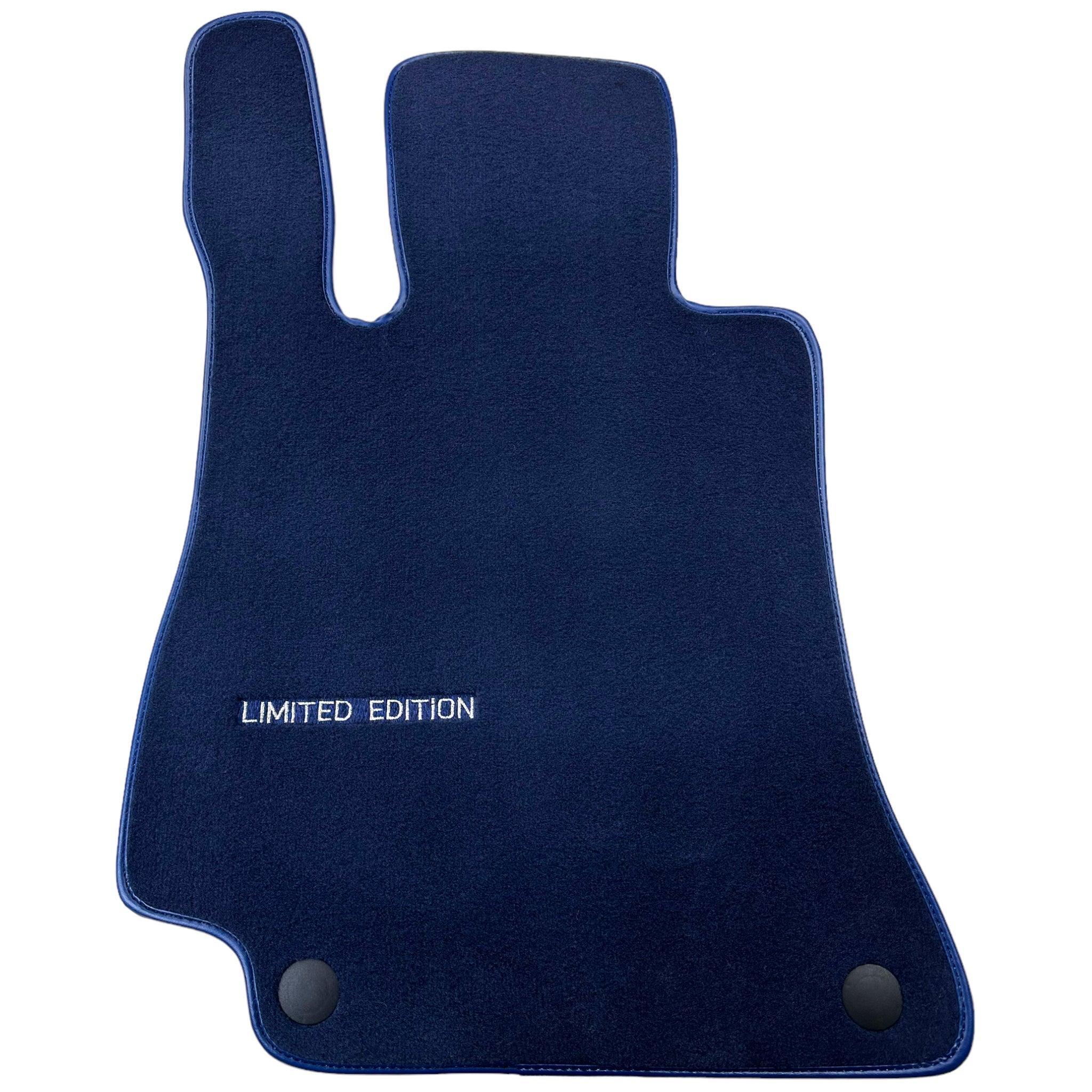 Dark Blue Floor Mats For Mercedes Benz C-Class S205 Wagon (2014-2018) Hybrid | Limited Edition - AutoWin