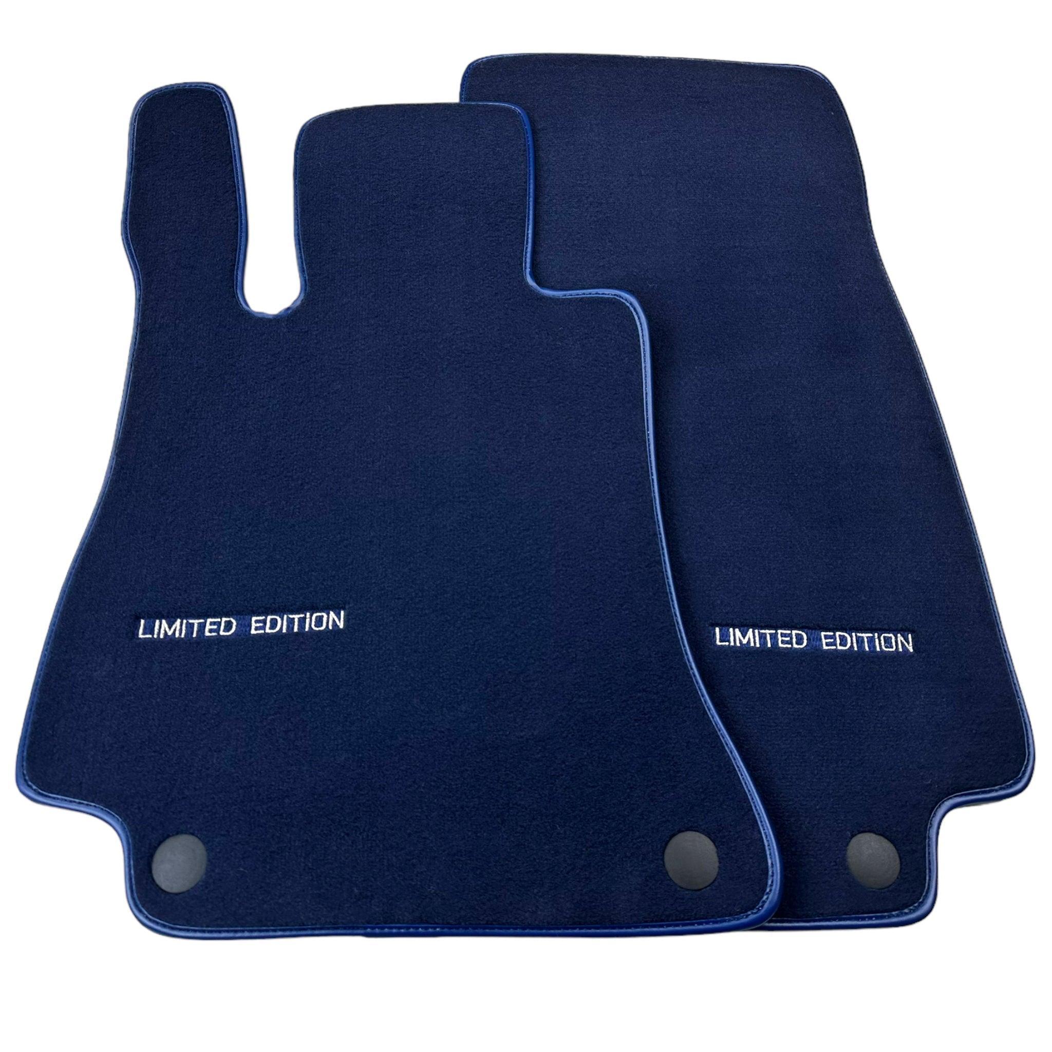 Dark Blue Floor Mats For Mercedes Benz C-Class S205 Wagon Facelift (2018-2021) | Limited Edition - AutoWin