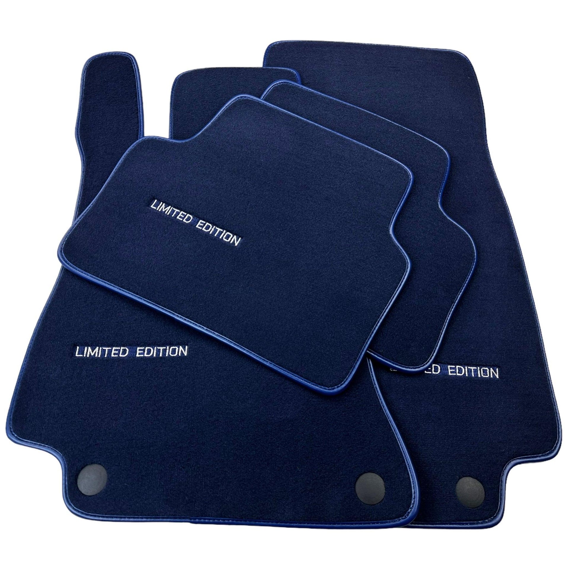 Dark Blue Floor Mats For Mercedes Benz E-Class A238 Convertible (2017-2023) | Limited Edition - AutoWin