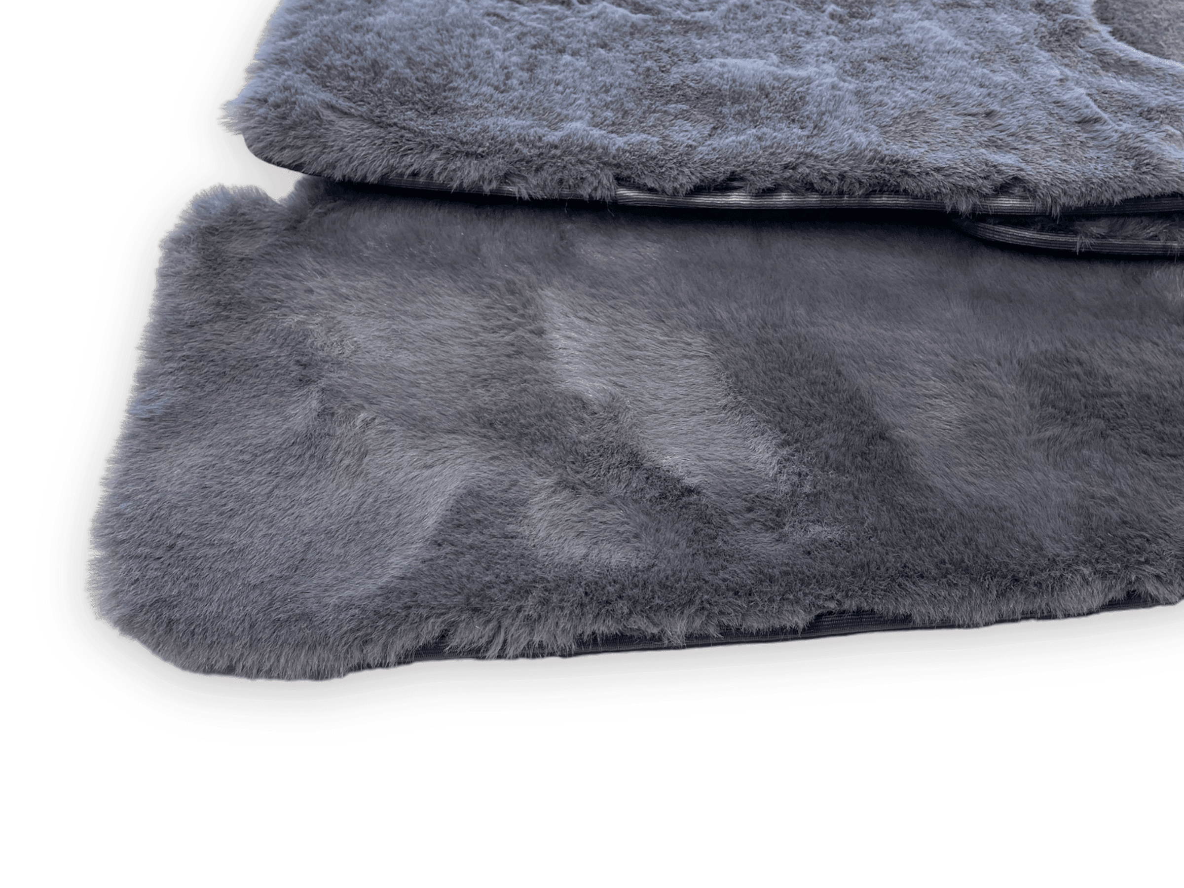 Dark Gray Sheepskin Floor Mats For Rolls Royce Phantom 2003–2016 Er56 Design Brand - AutoWin