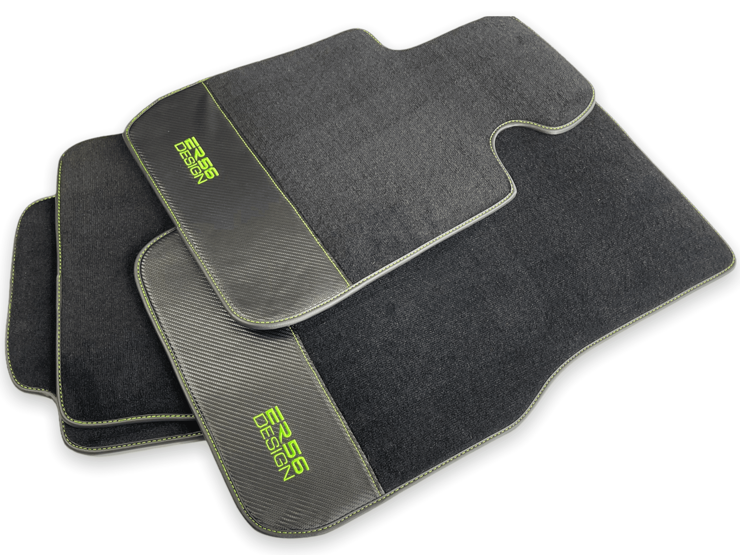 Floor Mats For BMW 5 Series E61 Wagon Carbon Leather Er56 Design - AutoWin