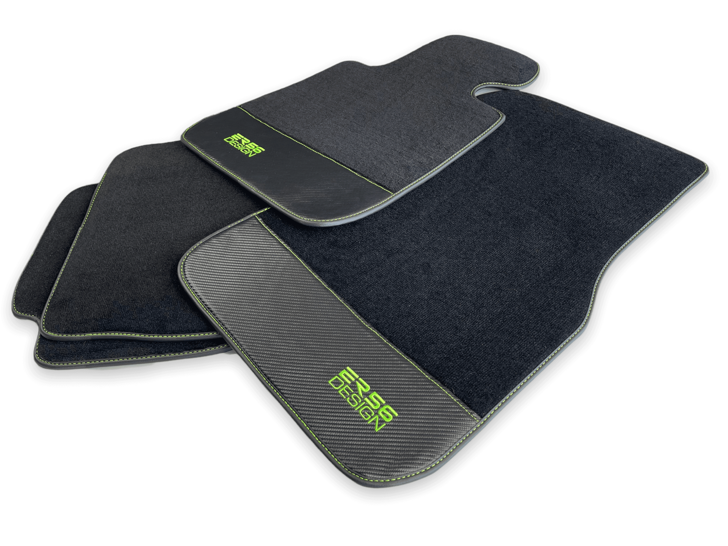 Floor Mats For BMW M6 F12 Convertible Carbon Leather Er56 Design - AutoWin