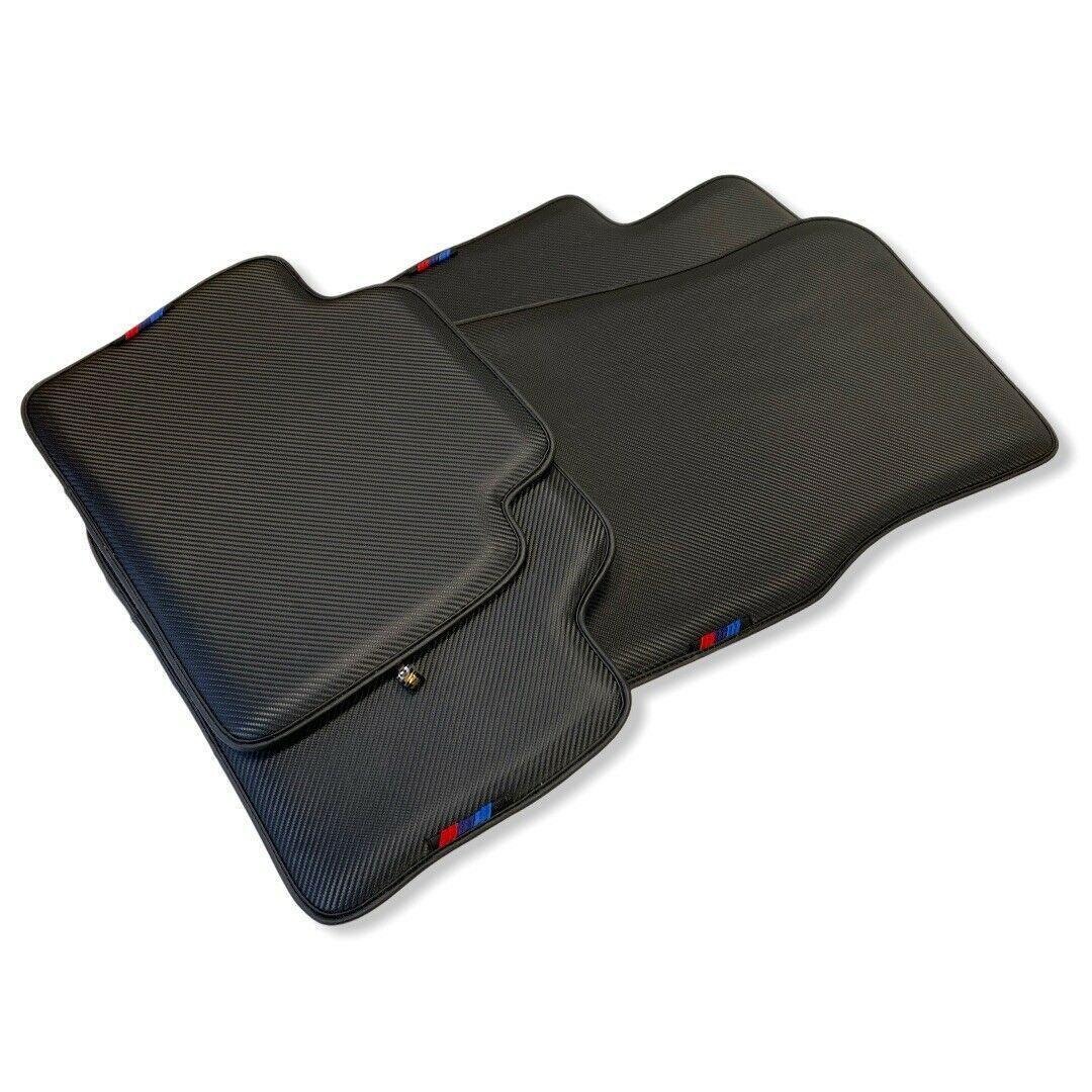 Floor Mats For BMW M6 F13 Coupe Autowin Brand Carbon Fiber Leather - AutoWin