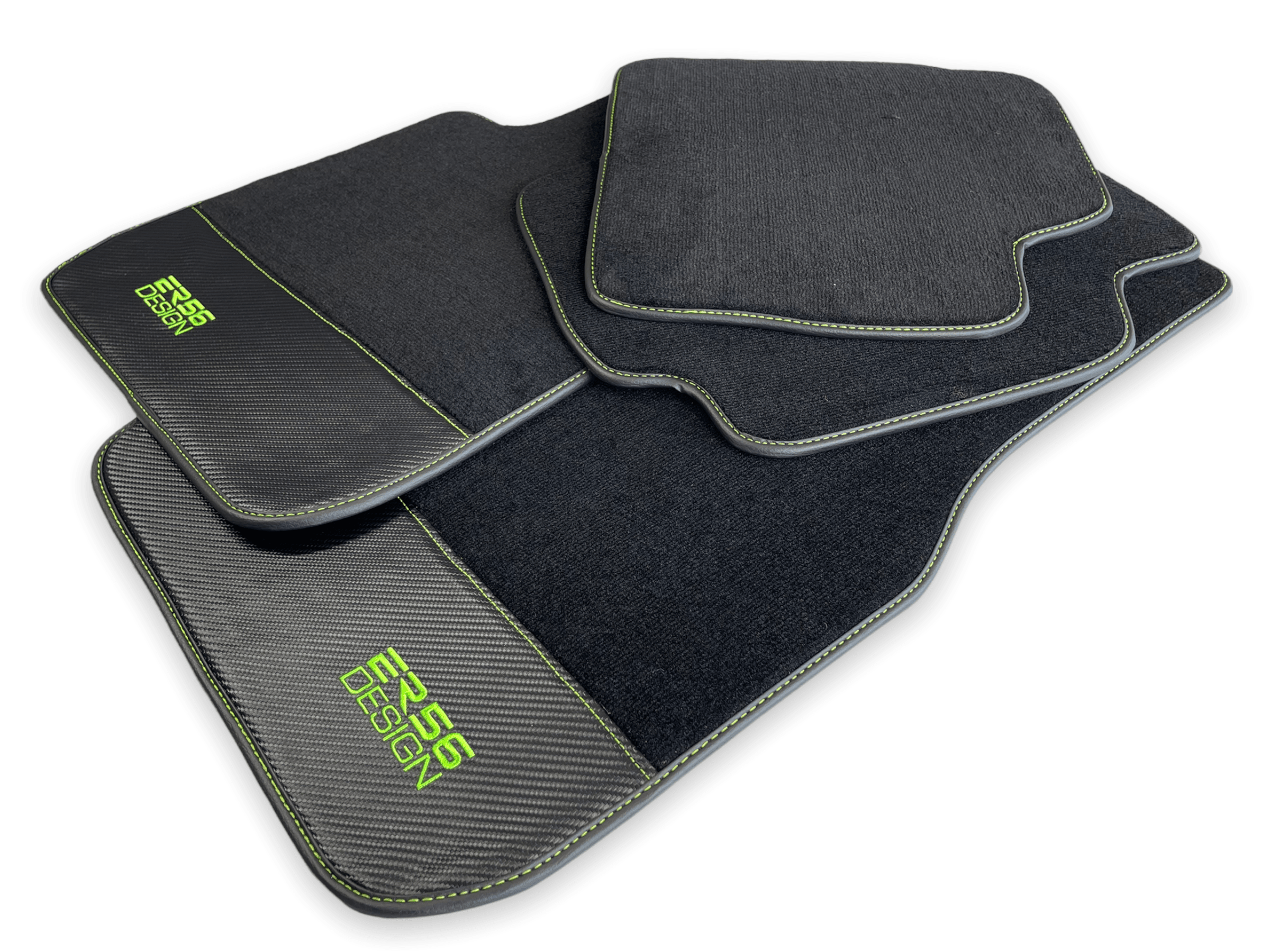 Floor Mats For BMW X5 Series F15 Carbon Leather Er56 Design - AutoWin