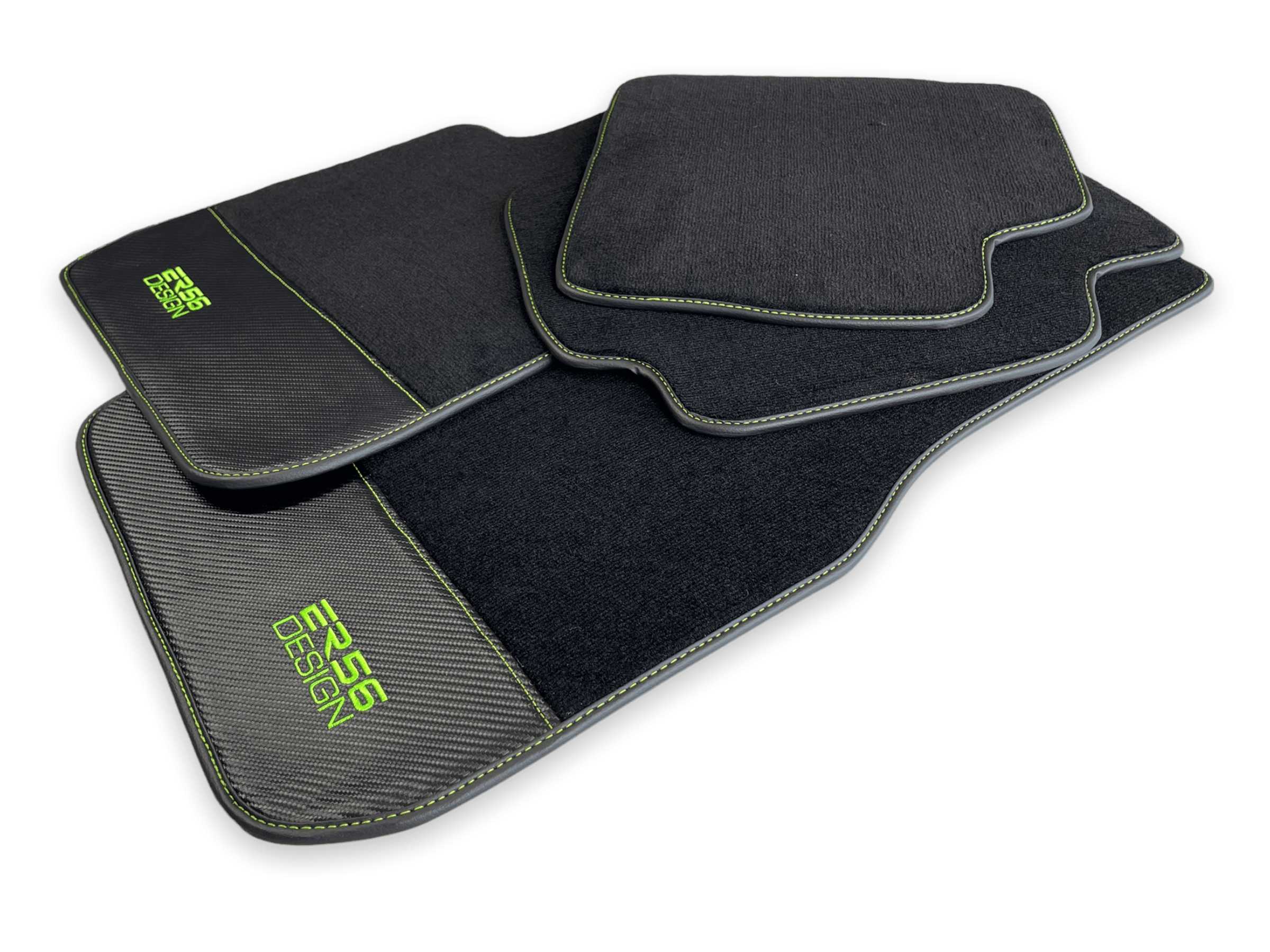 Floor Mats For BMW X5 Series F15 Carbon Leather Er56 Design - AutoWin