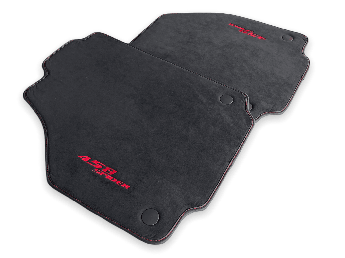 Floor Mats For Ferrari 458 Spider 2012-2015 Alcantara Leather - AutoWin