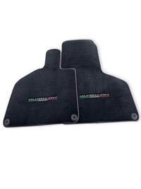 Floor Mats for Lamborghini Huracan With Italian Flag Red Stitch - AutoWin