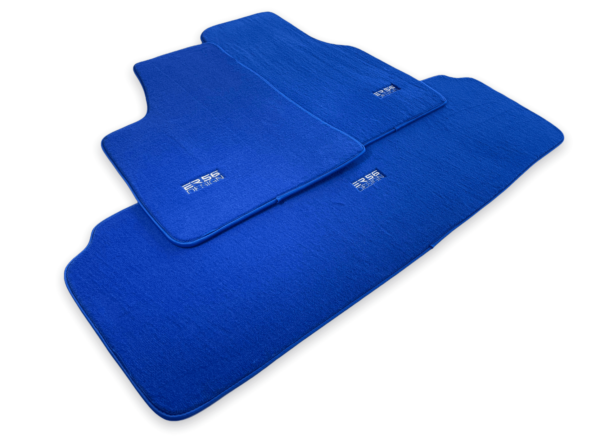 Floor Mats For Tesla Model S Blue Tailored Carpets ER56 Design - AutoWin