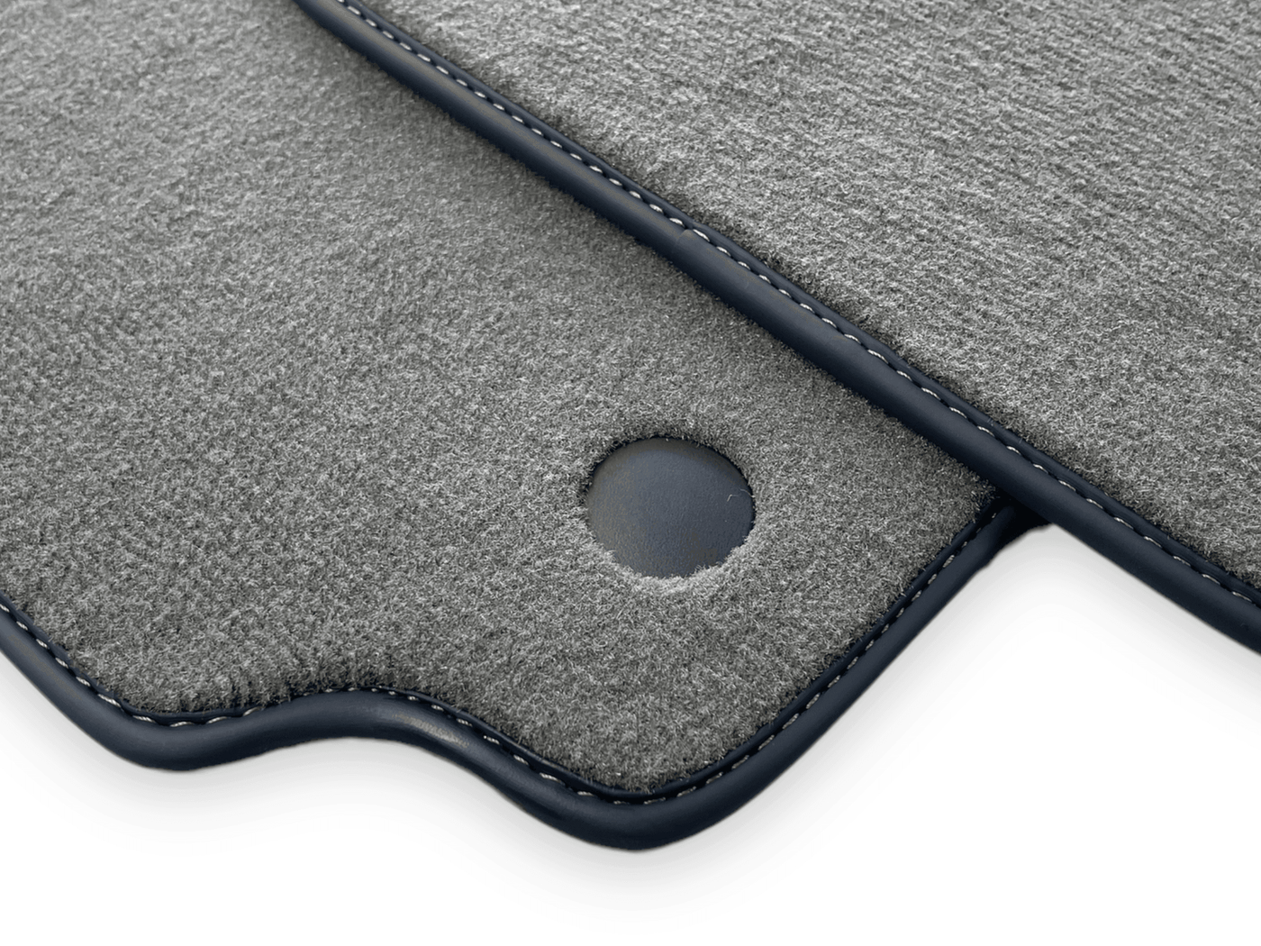 Gray Floor Mats For Ferrari 488 Spider 2015-2022 Alcantara Leather - AutoWin