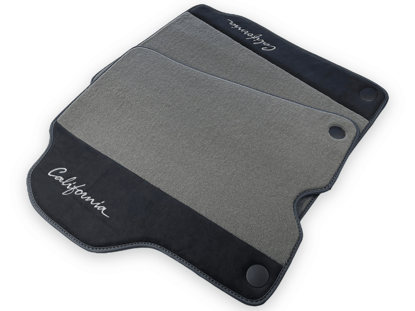 Gray Floor Mats For Ferrari California 2008-2014 With Alcantara - AutoWin