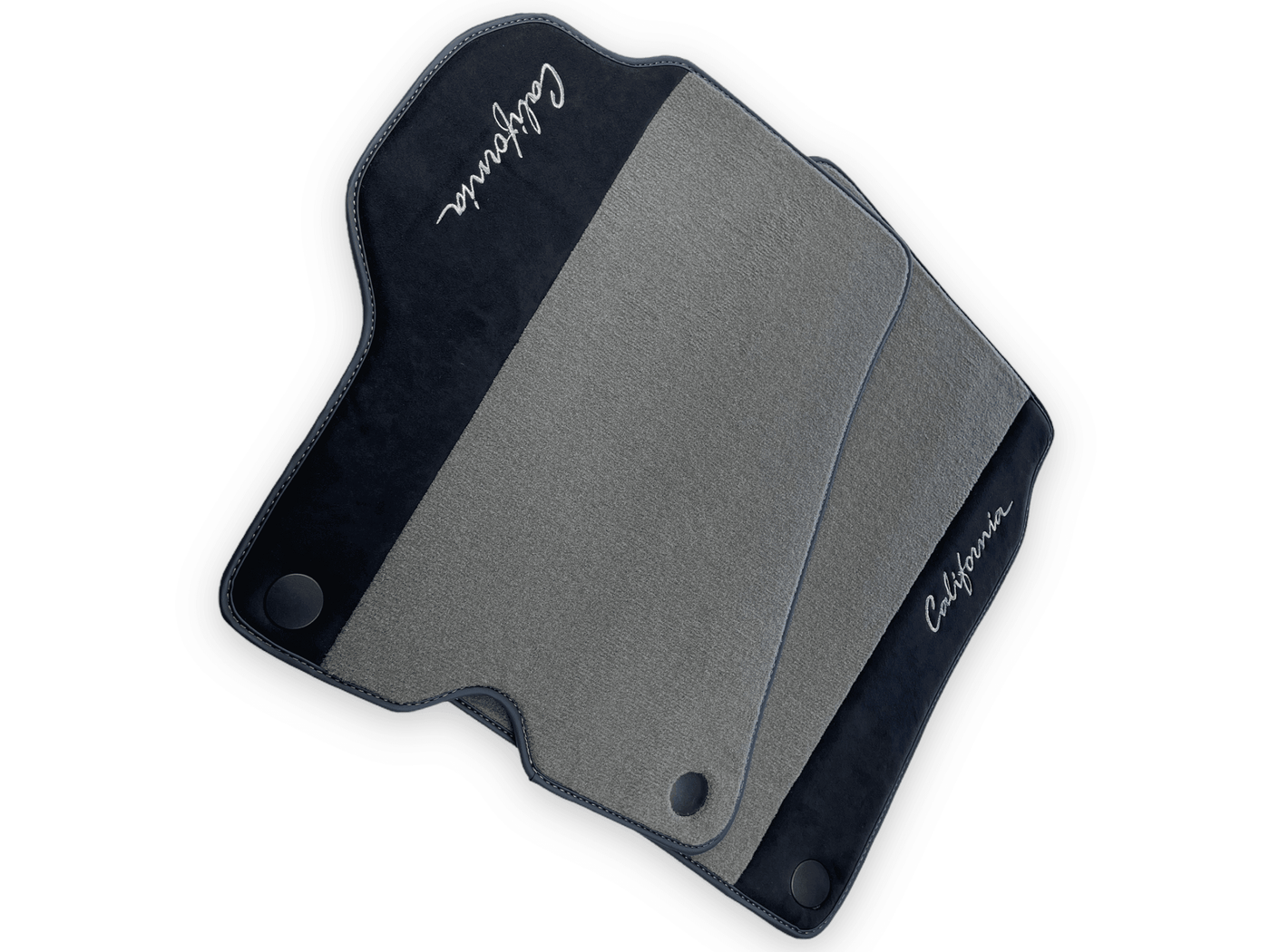 Gray Floor Mats For Ferrari California 2008-2014 With Alcantara - AutoWin