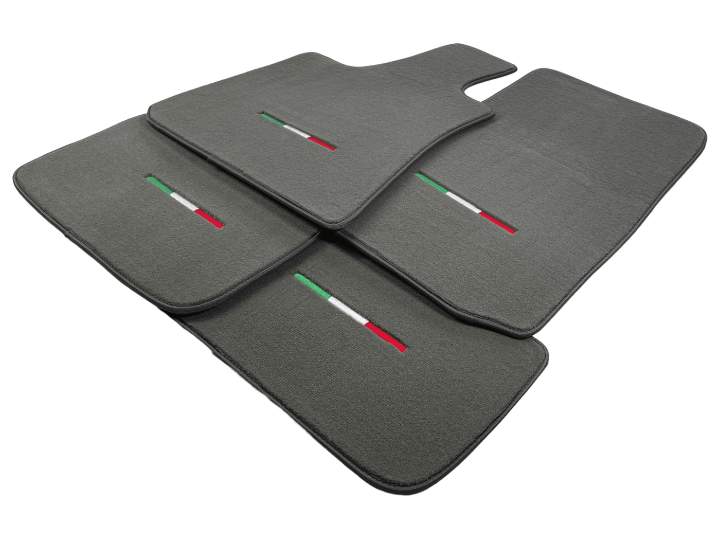 Gray Floor Mats For Maserati Ghibli 2013-2022 Italy Edition - AutoWin