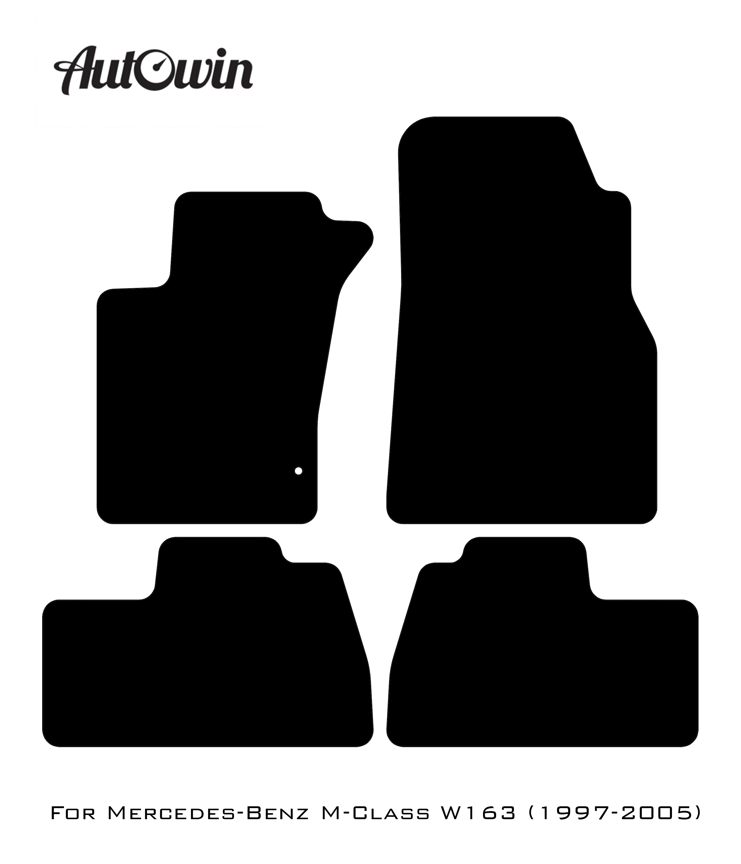 Gray Floor Mats For Mercedes Benz M-Class W163 (1997-2005) | Limited Edition - AutoWin