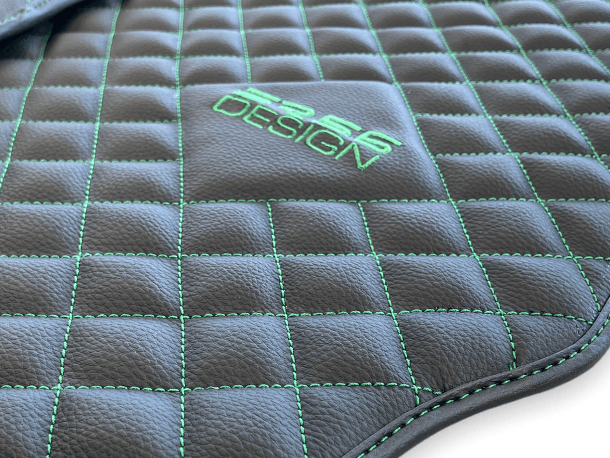 Leather Floor Mats For Aston Martin DB9 (2004-2016) ER56 Design - AutoWin