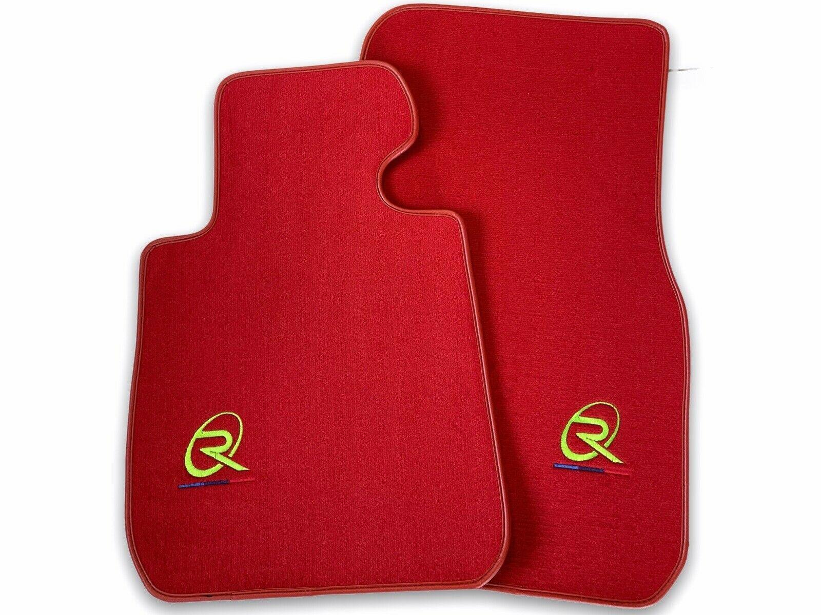 Red Floor Mats For BMW X6M E71 SUV ROVBUT Brand Tailored Set Perfect Fit Green SNIP Collection - AutoWin