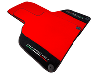Red Floor Mats for Lamborghini Huracan With Alcantara Leather - AutoWin
