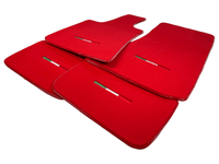 Red Floor Mats For Maserati Ghibli 2013-2022 Italy Edition - AutoWin