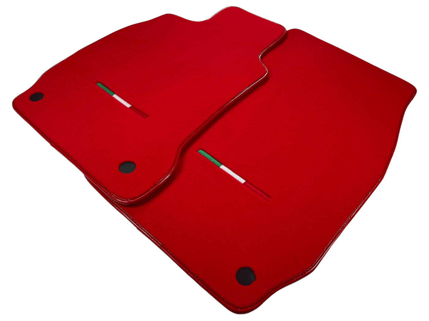 Red Floor Mats For Maserati Quattroporte IT Edition - AutoWin