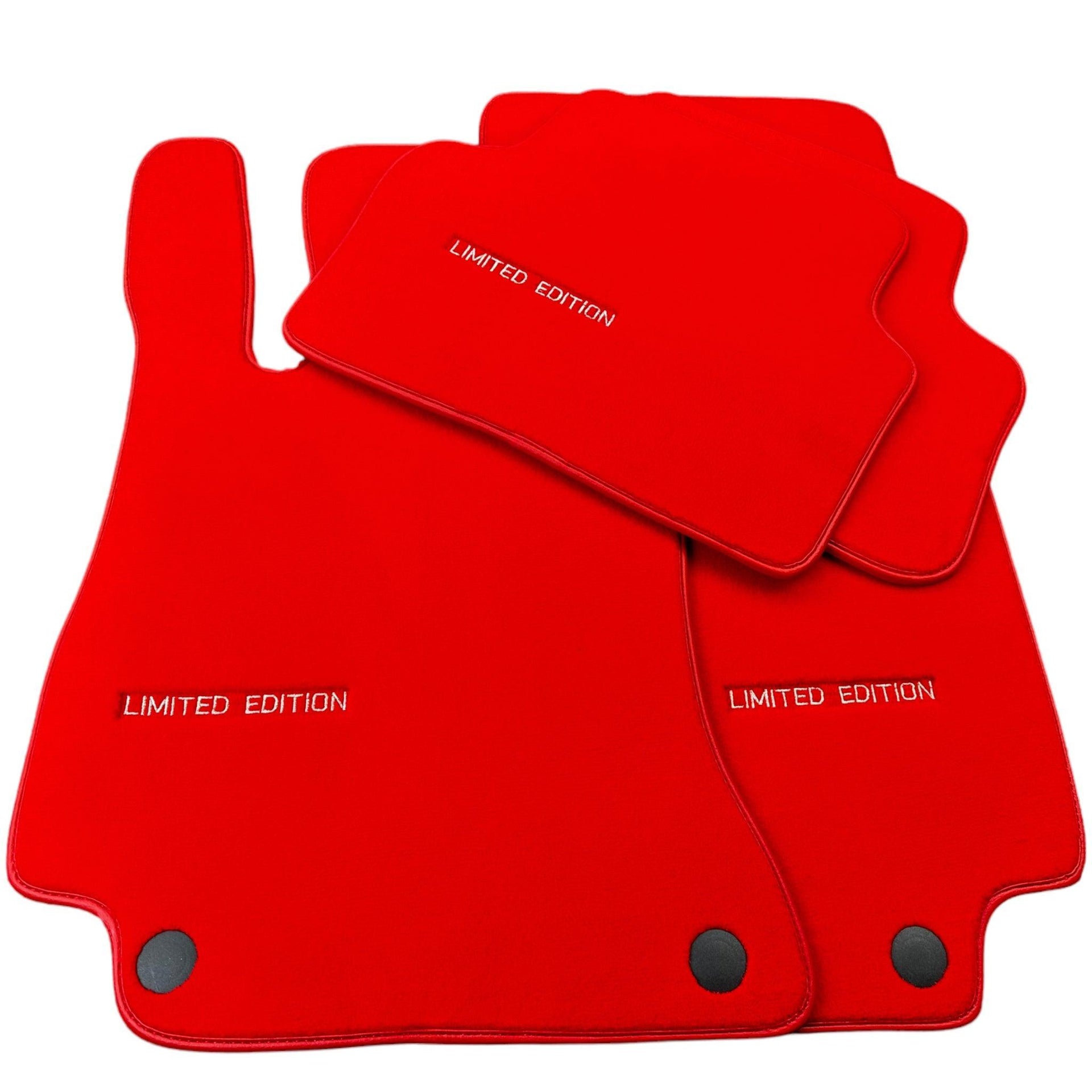 Red Floor Mats For Mercedes Benz CL-Class C215 Coupe (1999-2006) | Limited Edition - AutoWin
