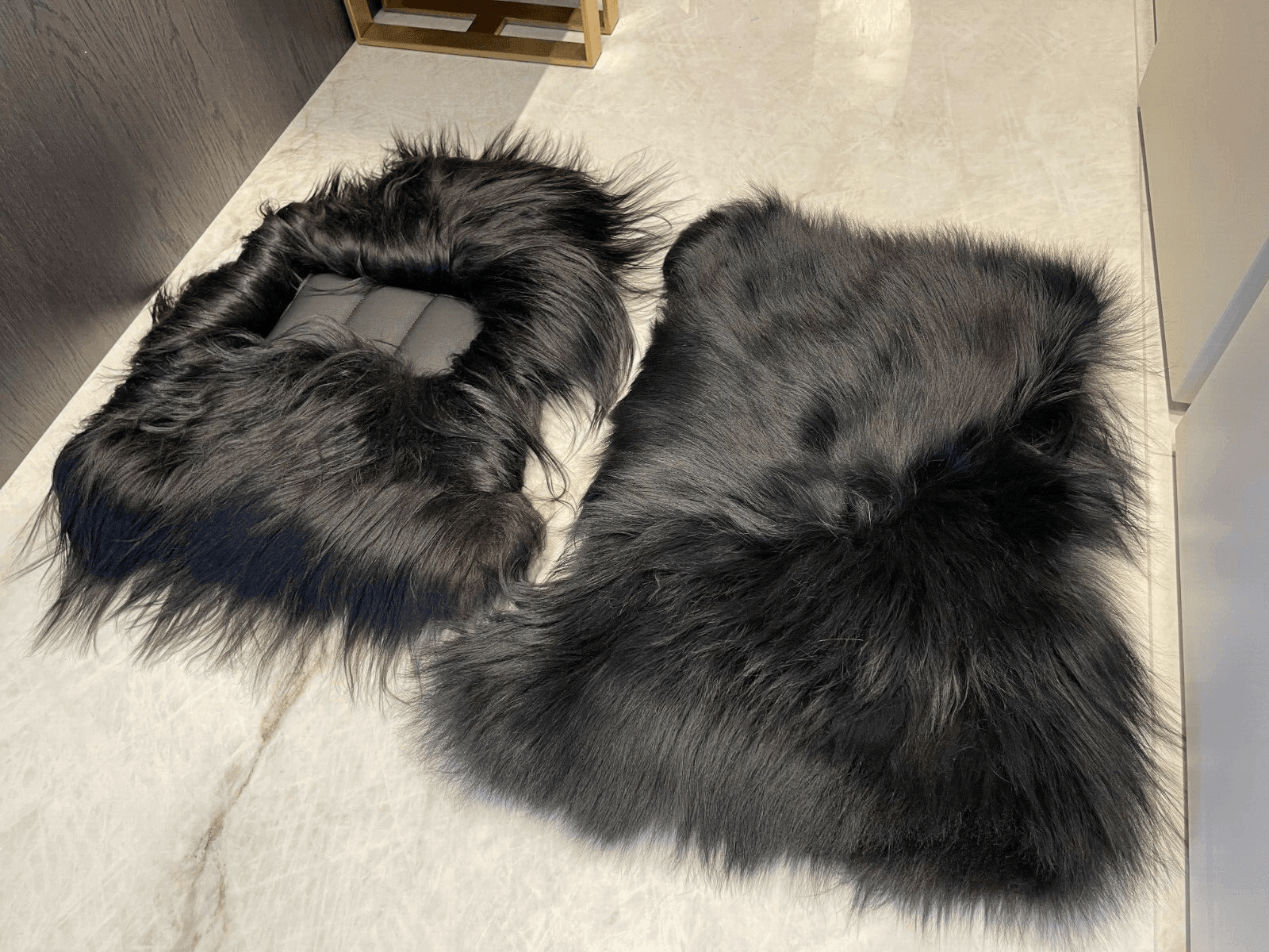 Sheepskin Floor Mats For Rolls Royce Dawn Rr6 2016-2023 Er56 Design Brand - AutoWin